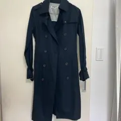 NATURAL BEAUTY BASIC ネイビー トレンチコート M
