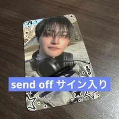 Send off サイン　トレカ　ソンファ　サノク　ateez アチズ