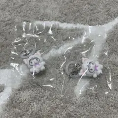 サンリオ　ふわふわスノー　めじるしアクセサリー　クロミ　2点