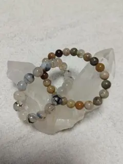天然石ガーデンとドラゴンアゲートのブレスレット