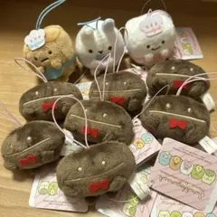 すみっコぐらし あつまるんです いろんななかま ゴムひも付きマスコット 10点