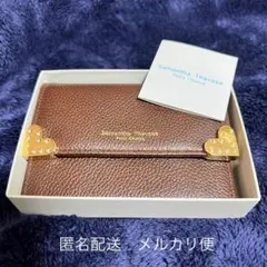 サマンサタバサプチチョイス パスケース ブラウン