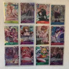 ワンピースカード女性キャラsr12枚セット　まとめ売り
