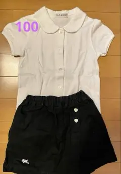 【Sacco】半袖カットソー&キュロットセット　お教室　お受験　女の子