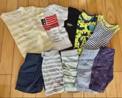 子供服 まとめ売り 90 男の子10点セット Tシャツ ショートパンツ