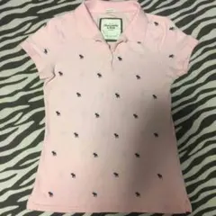 アバクロ 刺繍ポロシャツ