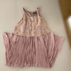 INGNI ドット柄 ノースリーブ ロングワンピース