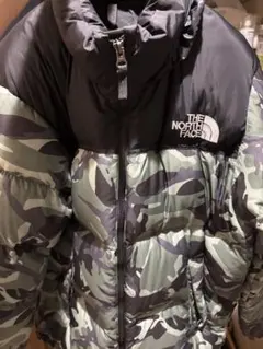 THE NORTH FACE XL ダウンジャケット カモフラージュ