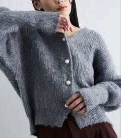 【VIS】Vネックニットカーディガン