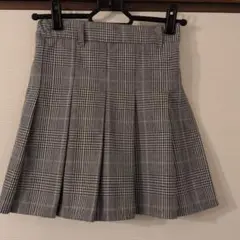 グローバルワーク　140cm チェック柄 プリーツスカート