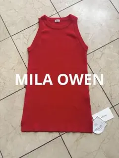 ✨Mila Owen シルク混アメスリニットタンク レッド サイズ1✨のサムネイル