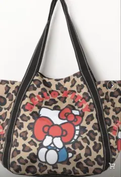 ハローキティ レオパード柄 バルーントートバッグ