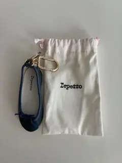 ★新品★repetto ネイビー キーホルダー キーリング レペット