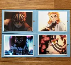 鬼滅の刃無限城編 場面写プロマイドくじ その壱 猗窩座・煉獄４枚セット