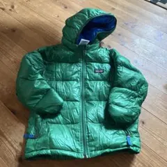 patagonia フード付きダウンコート 5T 緑