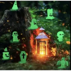 【匿名配送】ハロウィン 置物 夜行飾り ゴースト 幽霊 ガイコツ パーティ