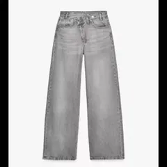 2025 美品【ZARA ザラ】人気デザイン　グレー デニムパンツ EU40