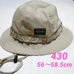 【美品】430 FOURTHIRTY*サファリハット*あごバンド付きのサムネイル