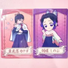 鬼滅の刃 namco 限定 クリアカード 栗花落カナヲ 胡蝶しのぶ