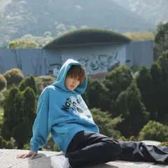 Naptime. SWEAT PARKA BLUE Ｌサイズ