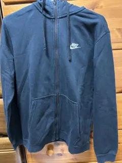 NIKE ブラックジップアップパーカー L