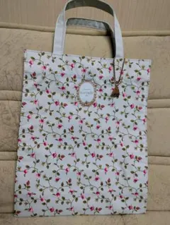 ★廃盤入手困難！★ LADUREE ラデュレ トートバッグ　(ミニ薔薇柄)のサムネイル