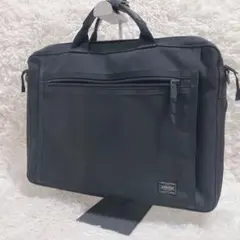 未使用級✨ポーター クリップ 2WAY ブリーフケース マチ拡張　A4可　黒のサムネイル