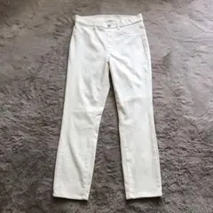 【UNIQLO】ストレッチ スキニーパンツ (M)ホワイトデニム