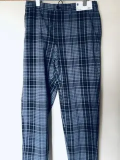 【新品未使用】【期間限定値下げ】チェックパンツ　イージーアンクルパンツ　グレー