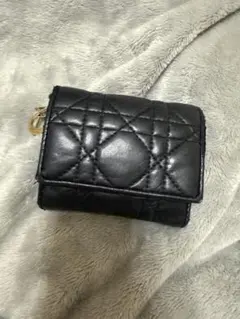 美品】DIOR 二つ折り My Dior Glycine ブラック チャーム - メルカリ