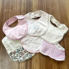 女の子向けスタイ 6点セット（ミキハウス・タルティーヌ他）