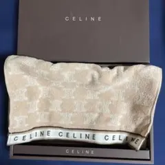 CELINE ロゴ入りフェイスタオル