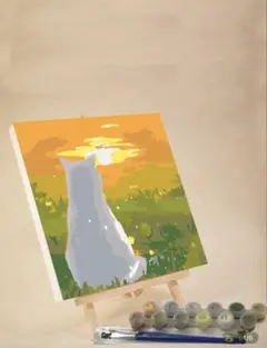 ペイントバイナンバー　猫