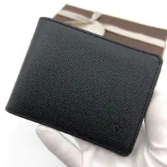 【未使用級】ルイヴィトン タイガ ミュルティプル 二つ折り財布 黒 小銭入れ無し