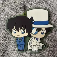 名探偵コナン　怪盗キッド　工藤新一　ラバーストラップ
