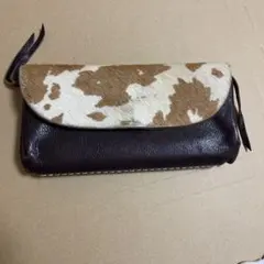 ハラコ カウファー 広マチ CHAM チャム ロングウォレット 日本製