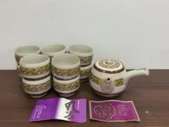 【未使用品】九谷焼　九谷泉峯　湯呑み　茶器　急須セット