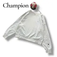 Champion チャンピオン　レディース　長袖トレーナー　ホワイト　白　L