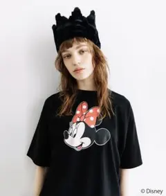 新品未使用★WCJ ディズニー ミニー Tシャツ ブラック 黒 FREEのサムネイル