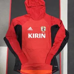 adidas サッカー日本代表 フーデッドトレーニングトップ　Sサイズのサムネイル