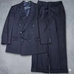 VINTAGE オーダースーツ ダブル セットアップ ネイビー 菅田将暉 大きい