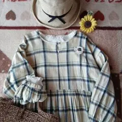 みーきさま専用♡SM2♡チェックの色合いが可愛い前後2way綿麻ワンピース♡美品