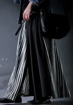 seyto Stripe layered flare denim pants - メルカリ
