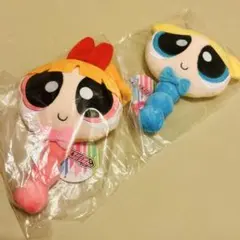 ◆新品未使用•タグ付◆パワーパフガールズぬいぐるみミラー♡ブロッサム&バブルス