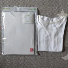 【UNIQLO】ユニクロベビー肌着90サイズ 2枚組 コットンメッシュインナーT