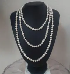新品☆天然バロックパールロングネックレス☆