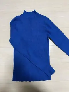 GRL ハイネックリブニットトップス[cu441] ロイヤルブルー