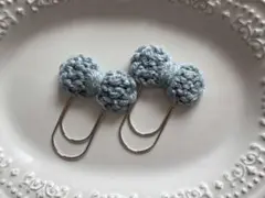 ペーパークリップ　♡ saving バインダー貯金 ♡ スモークブルー