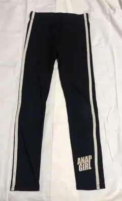 ANAP GIRL サイドストライプ レギンス 黒　更にお値下げしました♪