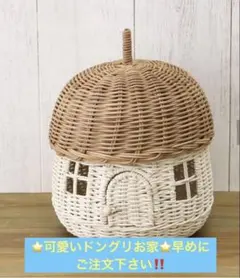 エコクラフト クラフトバンド きのこハウス小物入れ - メルカリ